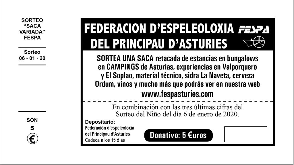 Sorteo Saca FESPA Navidad 2019
