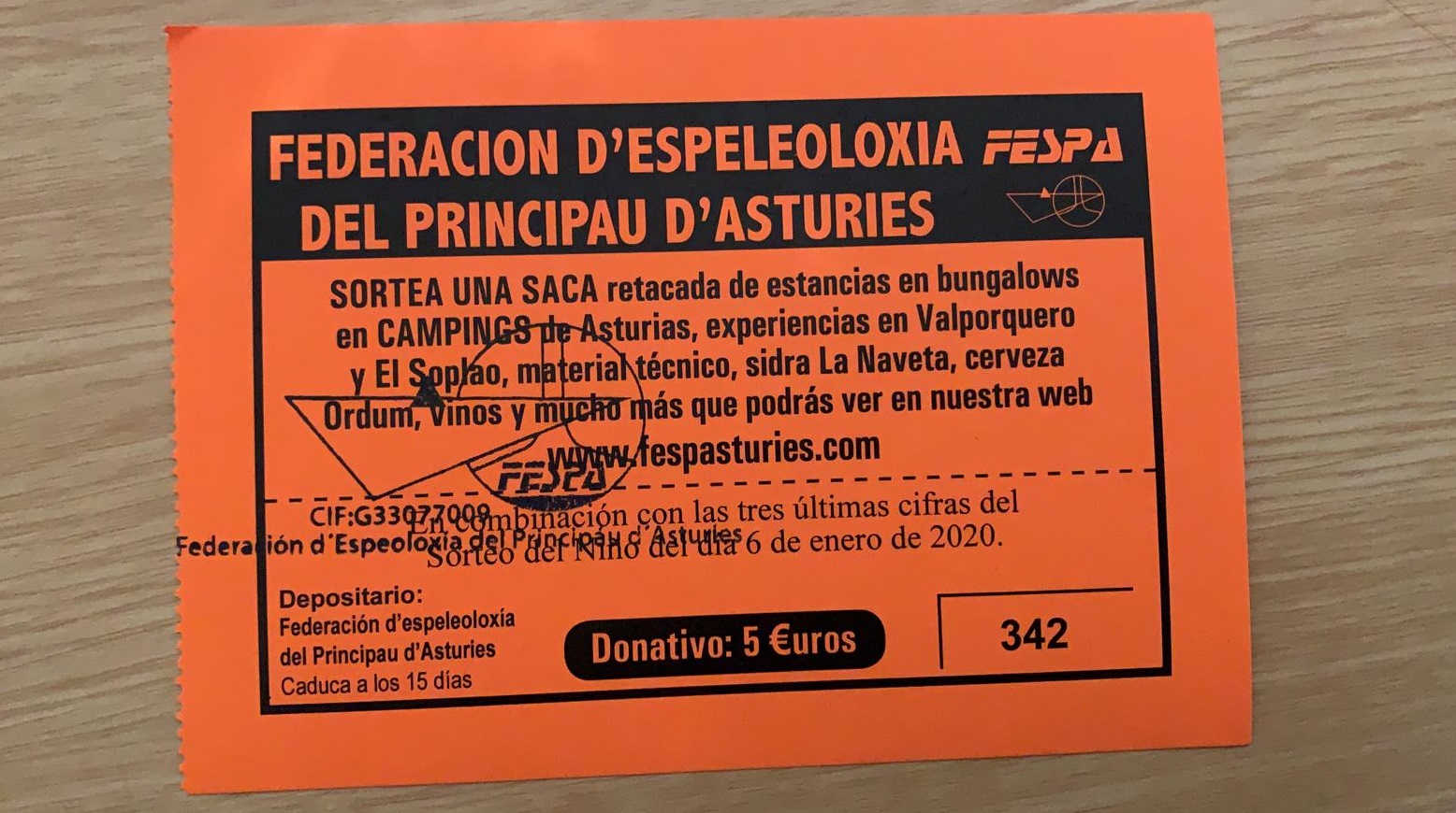 Premio Sorteo Saca FESPA 2019